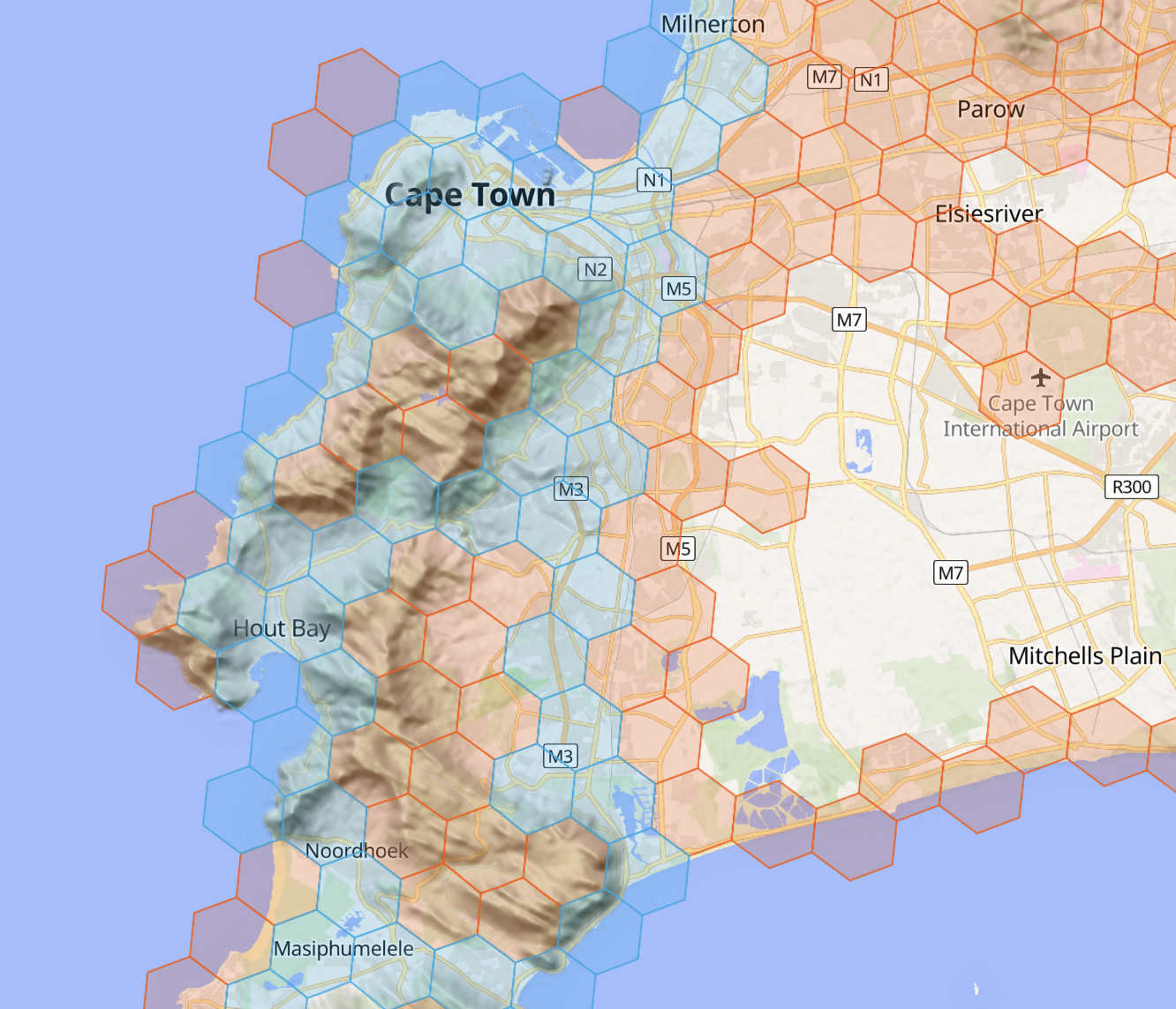 Personal Hexplora exploration map